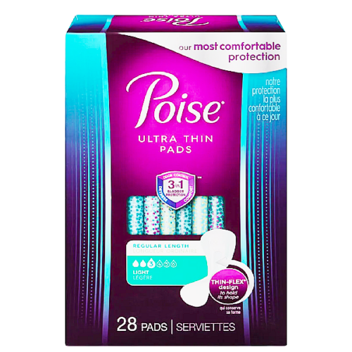 Toallas ultrafinas para incontinencia POISE damas 28 und