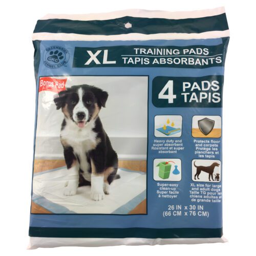Toallas de entrenamiento para mascotas GREENBRIER XL 66x76cm 4unds