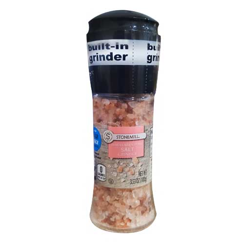 Sal rosada gruesa del himalaya STONEMILL con molinillo 100g