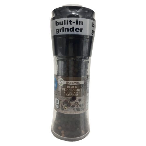Pimienta negra con molino STONEMILL 50g