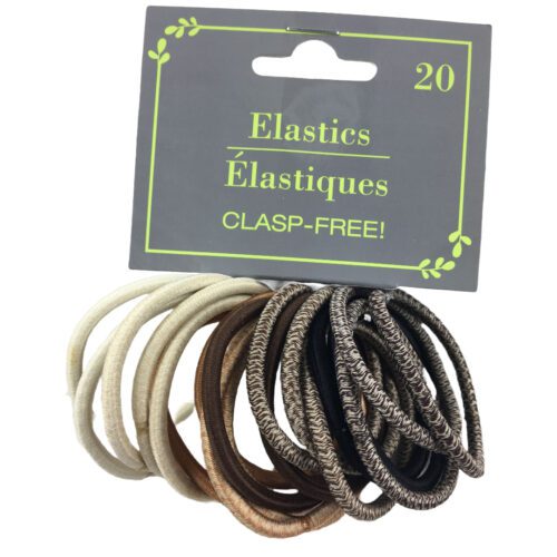 Ligas elasticas ELASTIES libre de metal colores tierra 20und