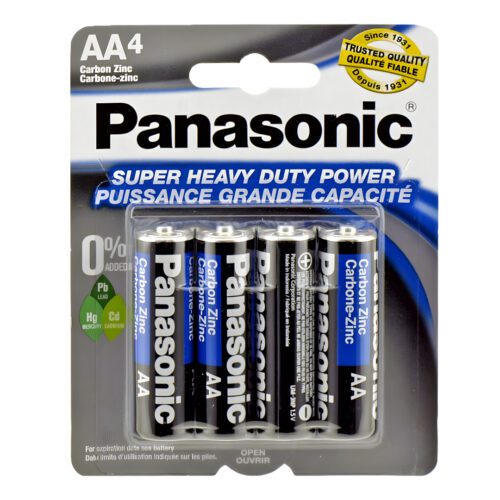Baterias AA carbon-zinc PANASONIC 4 unid
