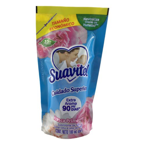 Suavizante liquido SUAVITEL fragancia fresca primavera 180ml