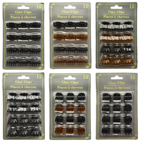 Pinzas clip tipo garra Plastico 12 und pequeñas
