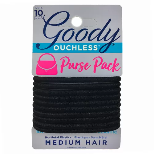 Ligas elasticas GOODY color negro 10 und