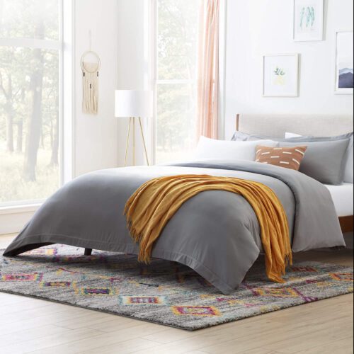 Set de duvet LINESPA microfibra tamaño full XL 3 pzs color gris