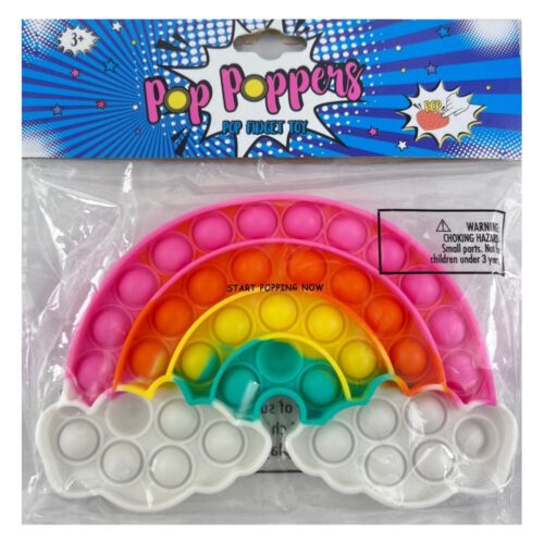 Juguete de burbujas arcoiris