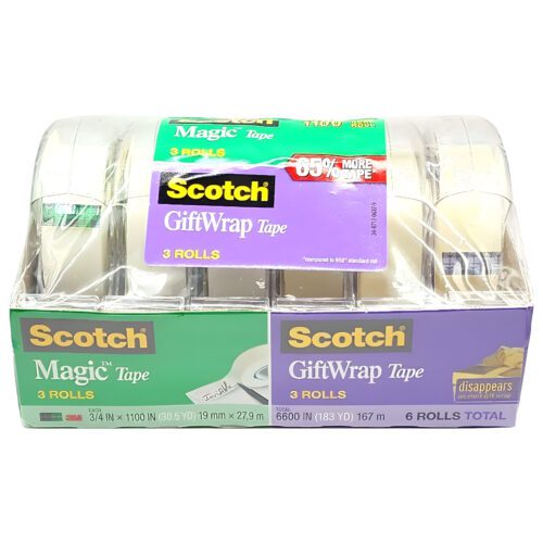 Cinta plastica SCOTCH MAGIC / gift wrap 6 unid