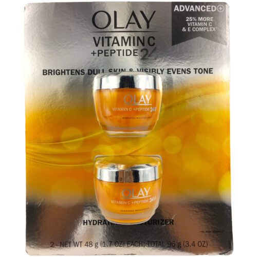 Crema facial OLAY vitamina C y peptido 48g 2unid