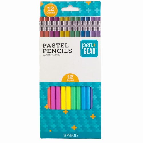 Lapices de grafito PEN+GEAR colores pasteles  12und