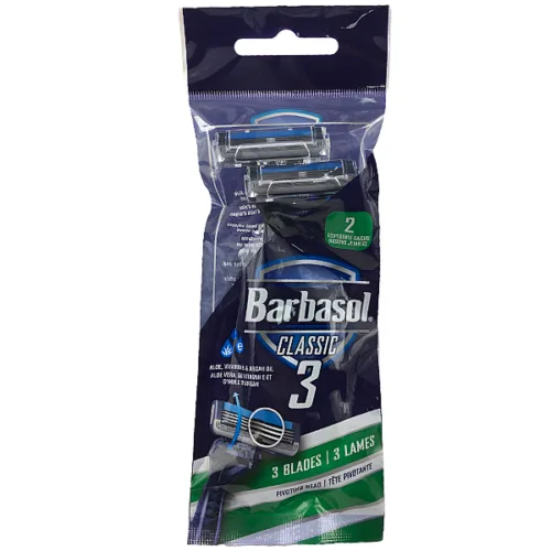 Afeitadora barbasol classic 3 hojillas 2und