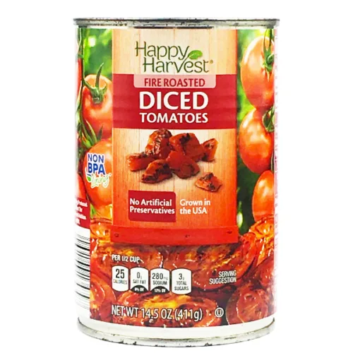 Tomate asado en cubos HAPPY HARVEST tapa abre facil 411gr