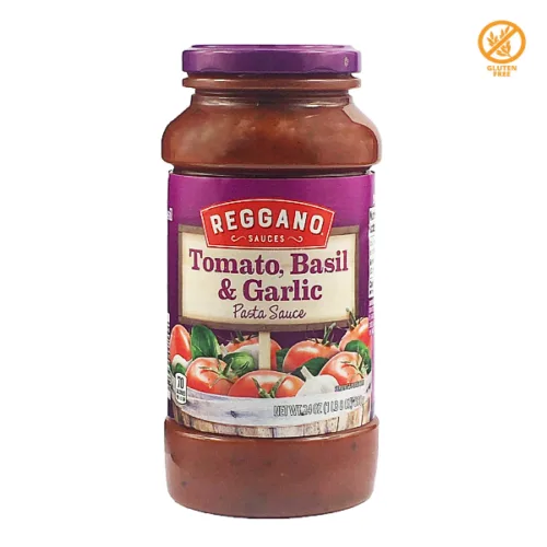 Salsa para pastas REGGANO tomate ajo y albahaca 680g