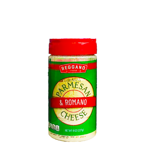 Queso parmesano y romano REGGANO 227g.