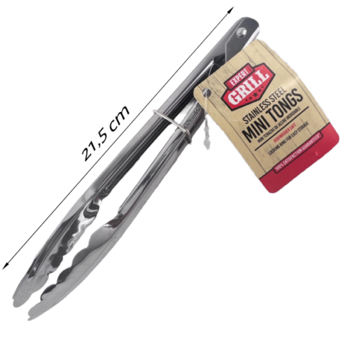 Mini pinza EXPERT GRILL de acero inoxidable