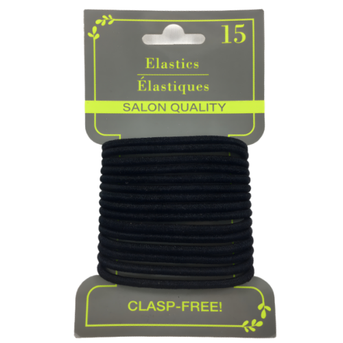 Ligas elasticas redondas para el cabello SALON QUALITY 15u