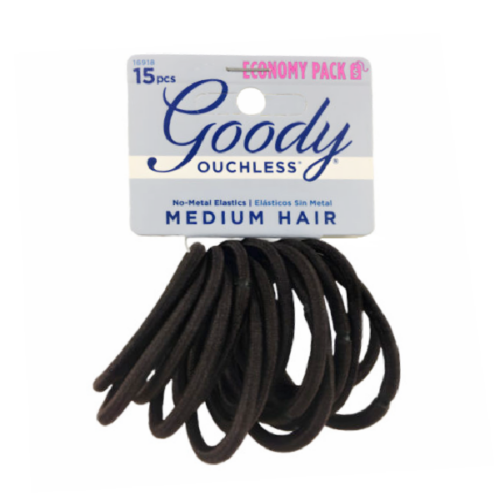 Ligas elasticas GOODY color negro 15und