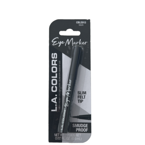 Delineador L.A COLORS negro marcador punta fina CBLE913 0,6 ml
