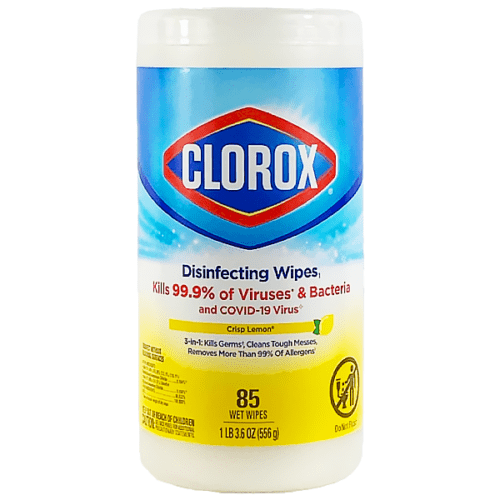 Toallas humedas desinfectantes CLOROX crisp lemon 85 und