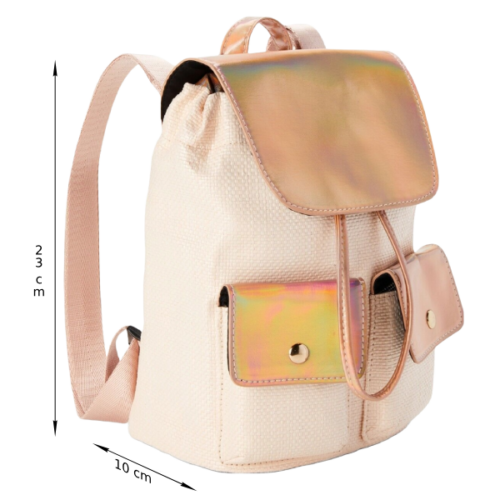 Bolso NOBO tornasol/beige