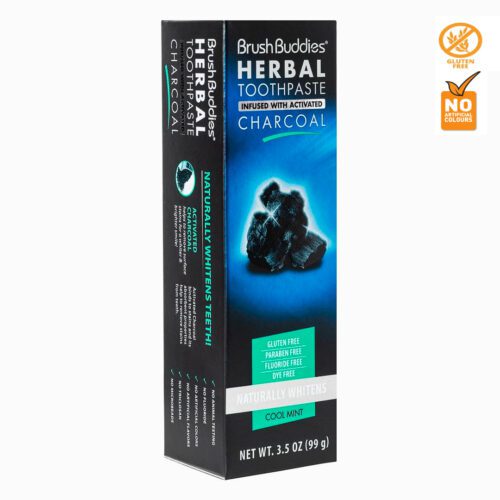 Pasta Dental BRUSH BUDDIES charcoal sin fluor 99gr