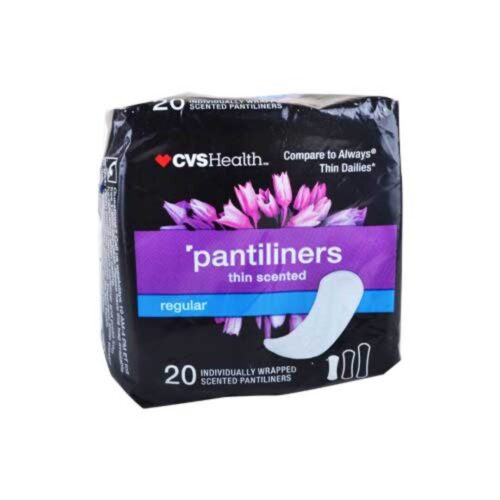 Protectores diarios CVS-Health empaque indiv 20und
