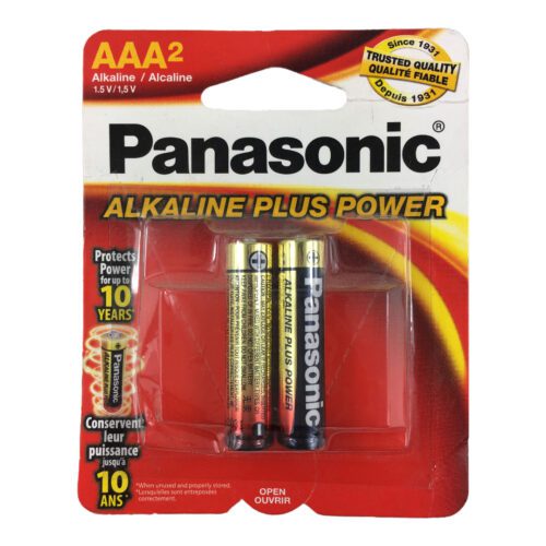 Baterias Alcalinas AAA plus power PANASONIC 2 unid