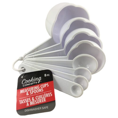 Juego de Tazas y Cucharas de Medida Cooking Concepts 8pzs