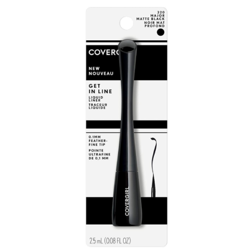 Delineador de ojos líquido COVERGIRL matte black 320 2.5 ml