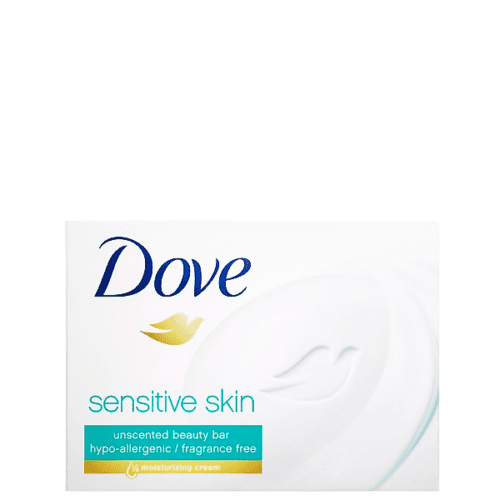 Jabon de barra DOVE piel sensible 106g 1und