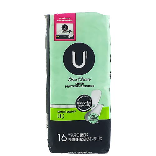 Protectores diarios U by Kotex longitud larga16 und.