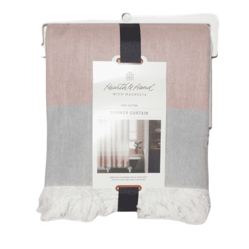 Cortina de baño 100% algodón HEARTH & HAND