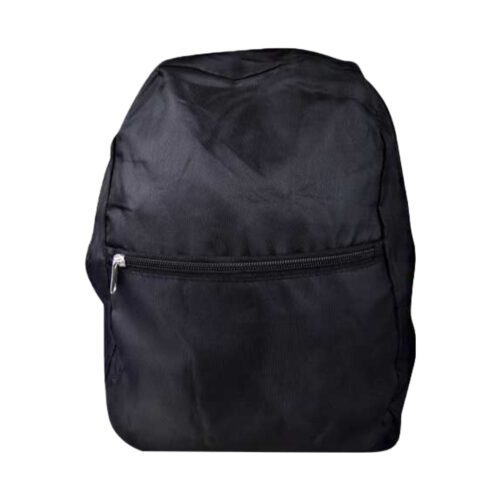 Morral Escolar de Nylon Negro aprox 35cm x 25 ancho