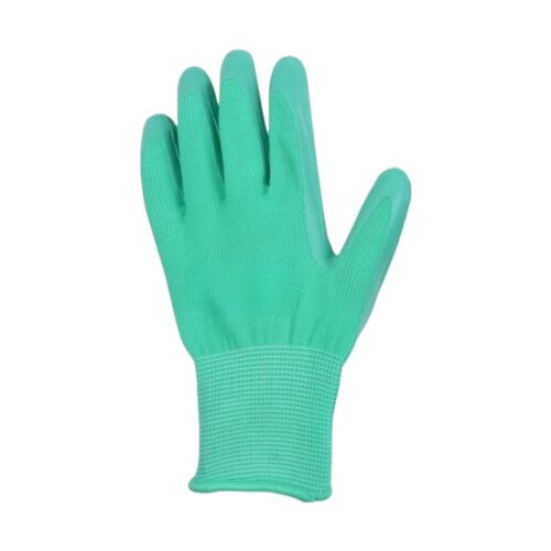 Guantes multiuso de tela y latex color aguamarin 1 par