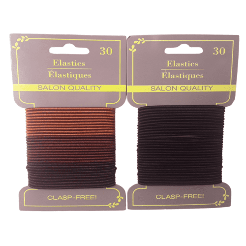 Ligas elasticas SALON QUALITY libre de metal colores variados 30 und