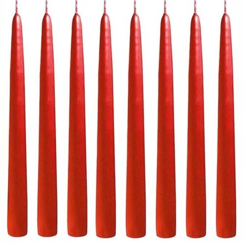Velas rojas IKEA 25cm 8und.