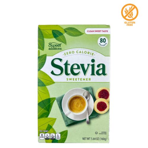 Edulcorante Stevia SWEET ADDITIONS 160g (80 paquetes individuales )