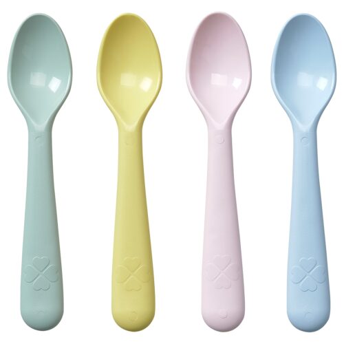 Cucharas IKEA colores variados 4und.