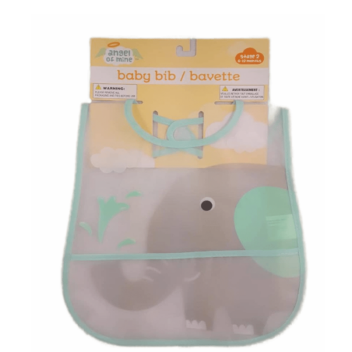 Babero de bebe ANGEL OF MINE  de 6 a 12 meses turquesa
