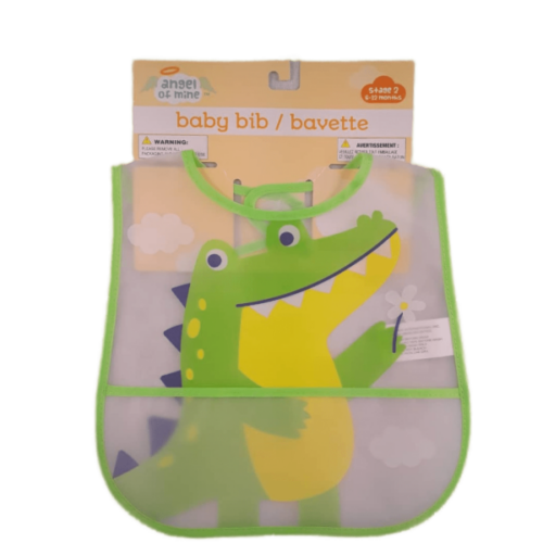 Babero de bebe ANGEL OF MINE  de 6 a 12 meses verde