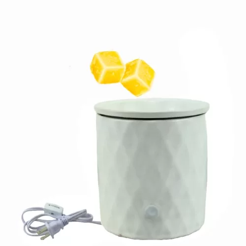 Calentador eléctrico de ceras aromáticas MAINSTAYS blanco diamante