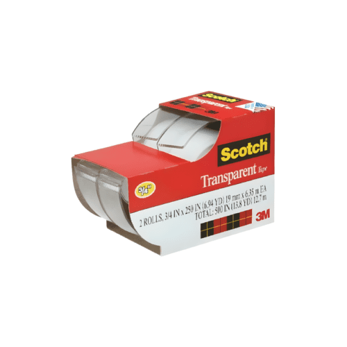 Cinta transparente SCOTCH 6.35 MTS. c/u 2 und.