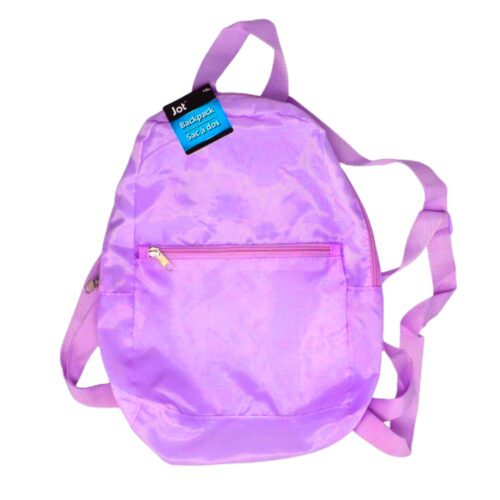 Bolso de poliéster con cierre frontal JOT color rosado