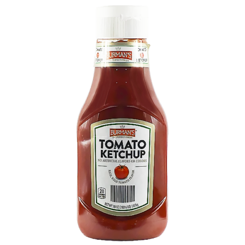 Salsa de tomate ketchup BURMANS 1.07kg.