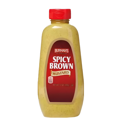 Mostaza marron BURMANS Picante 340g.