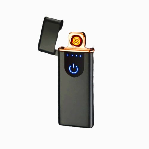 Mini encendedor recargable USB de cigarrillos color negro