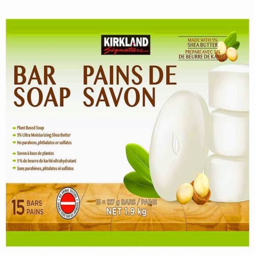 Jabon de barra KIRKLAND 15 barras 127.5g c/u