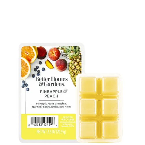 Cera aromatica BETTER HOMES & GARDEMS piña y melocotón 70.9g.