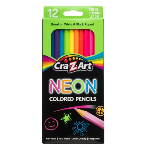 Lápices de colores CRA-Z-ART neón 12 unidades