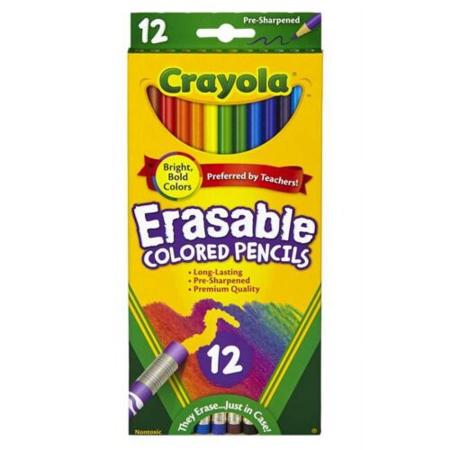 Lápices de colores borrables CRAYOLA 12 und.